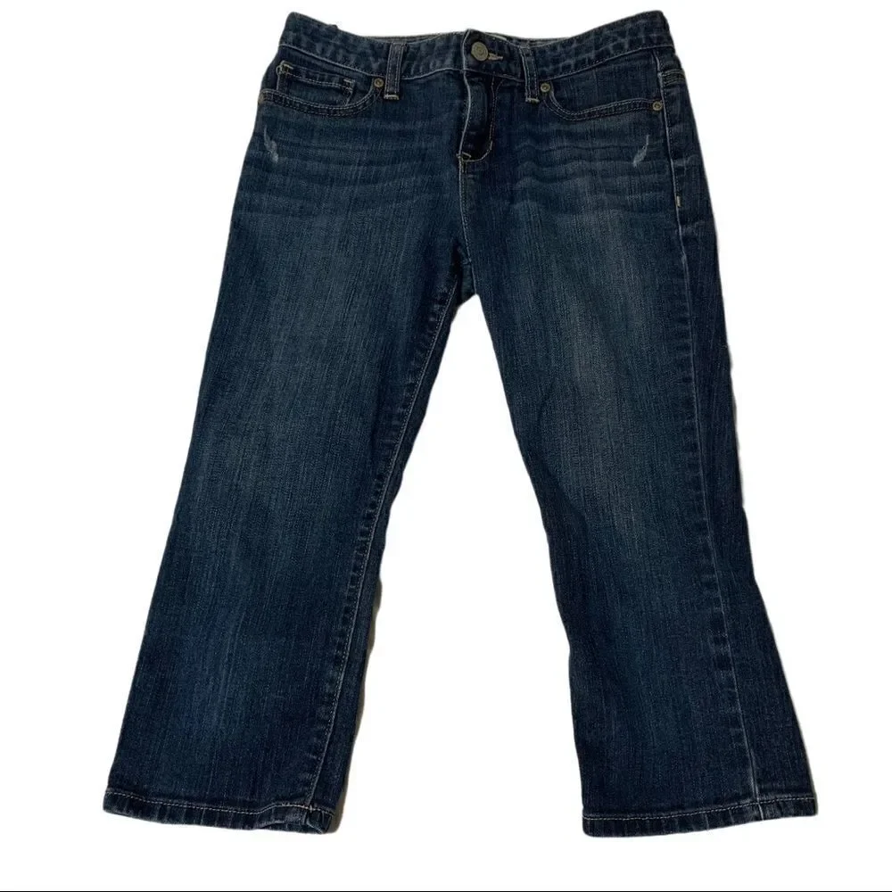 Old Navy Dark Wash Capri Jeans Sz 14R